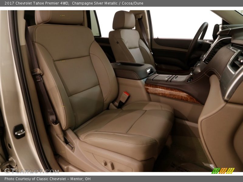 Champagne Silver Metallic / Cocoa/Dune 2017 Chevrolet Tahoe Premier 4WD