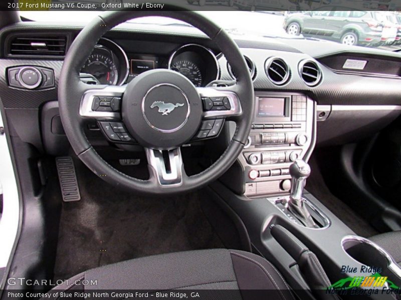 Oxford White / Ebony 2017 Ford Mustang V6 Coupe