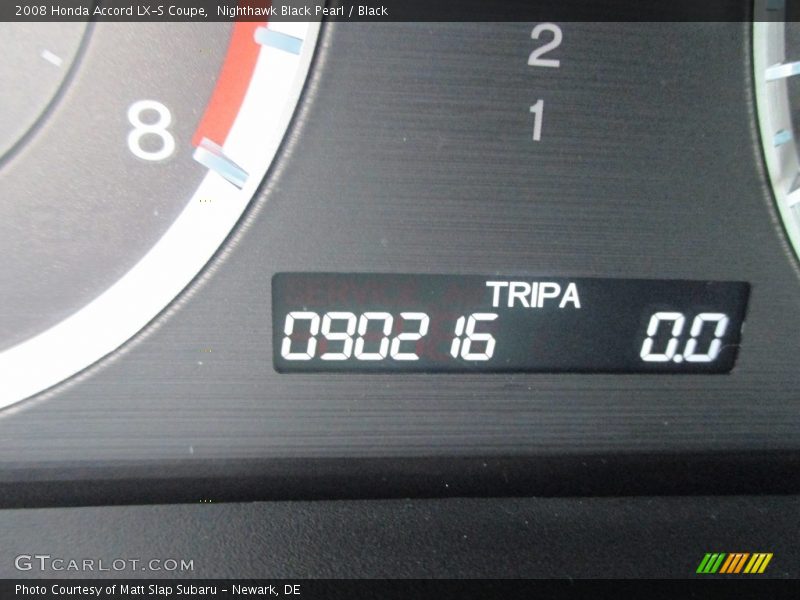 Nighthawk Black Pearl / Black 2008 Honda Accord LX-S Coupe