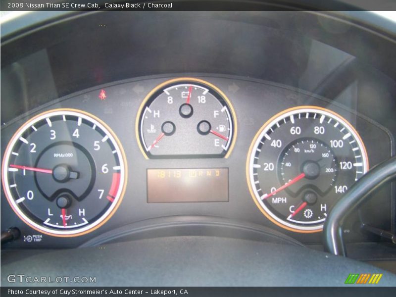 Galaxy Black / Charcoal 2008 Nissan Titan SE Crew Cab