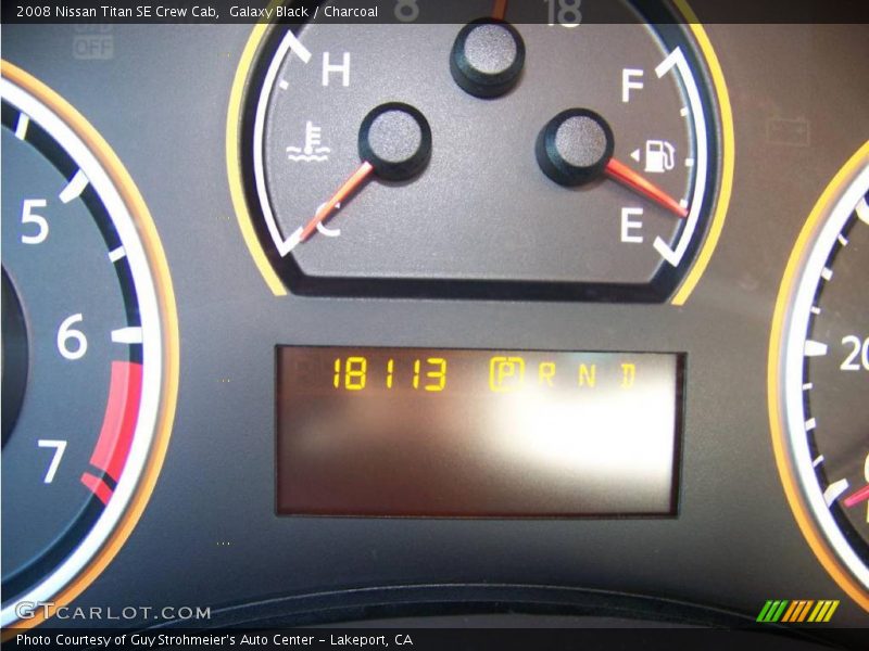 Galaxy Black / Charcoal 2008 Nissan Titan SE Crew Cab