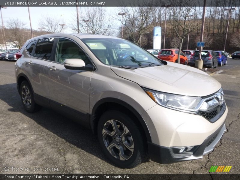Sandstorm Metallic / Ivory 2018 Honda CR-V EX-L AWD