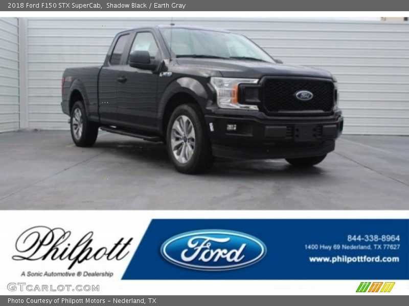Shadow Black / Earth Gray 2018 Ford F150 STX SuperCab