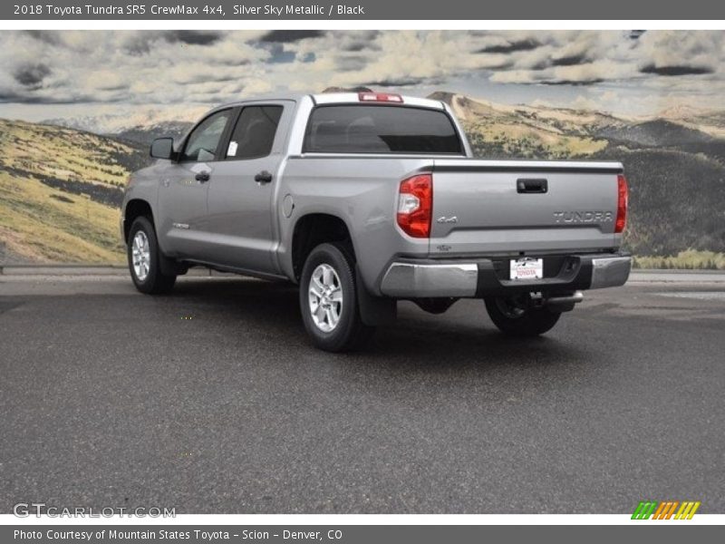 Silver Sky Metallic / Black 2018 Toyota Tundra SR5 CrewMax 4x4