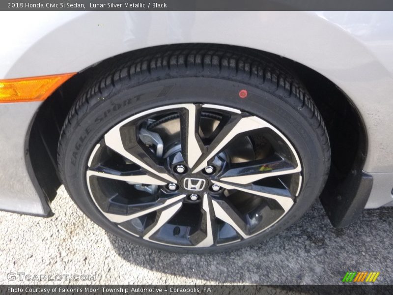Lunar Silver Metallic / Black 2018 Honda Civic Si Sedan