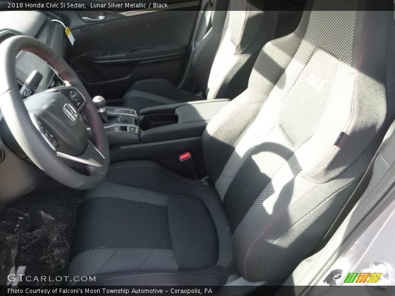 Lunar Silver Metallic / Black 2018 Honda Civic Si Sedan