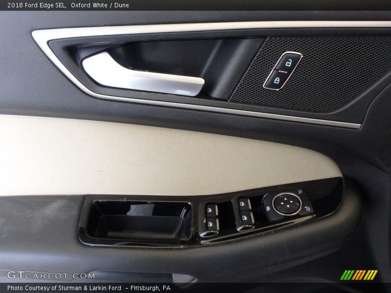 Oxford White / Dune 2018 Ford Edge SEL
