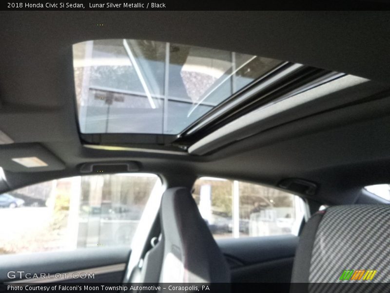 Lunar Silver Metallic / Black 2018 Honda Civic Si Sedan