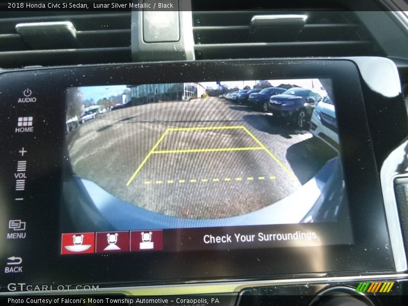 Lunar Silver Metallic / Black 2018 Honda Civic Si Sedan