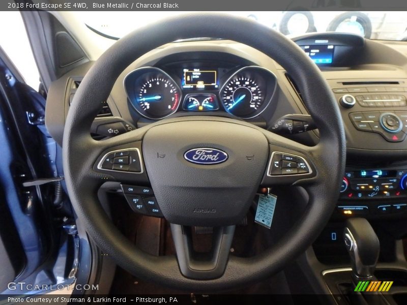 Blue Metallic / Charcoal Black 2018 Ford Escape SE 4WD