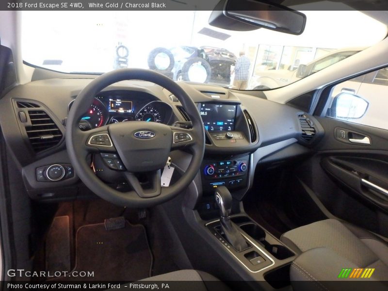 White Gold / Charcoal Black 2018 Ford Escape SE 4WD