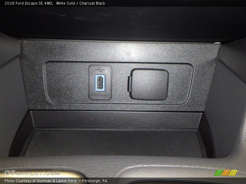 White Gold / Charcoal Black 2018 Ford Escape SE 4WD