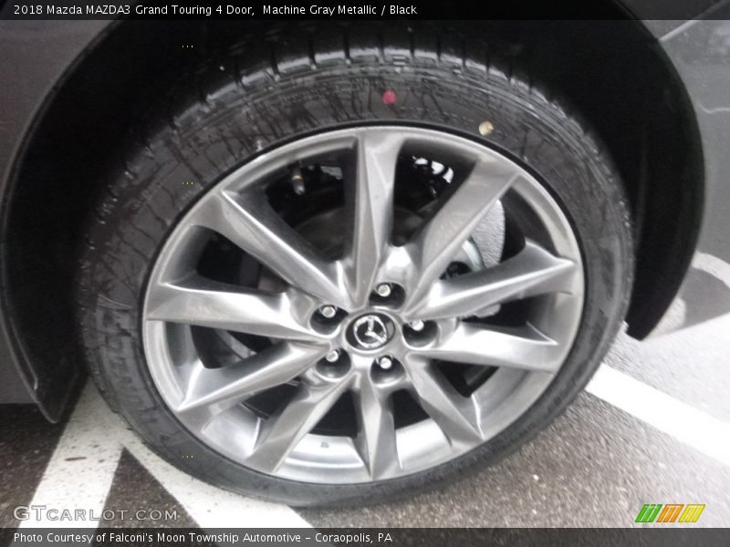 Machine Gray Metallic / Black 2018 Mazda MAZDA3 Grand Touring 4 Door