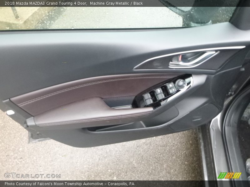 Machine Gray Metallic / Black 2018 Mazda MAZDA3 Grand Touring 4 Door