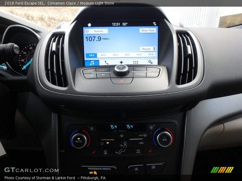 Cinnamon Glaze / Medium Light Stone 2018 Ford Escape SEL