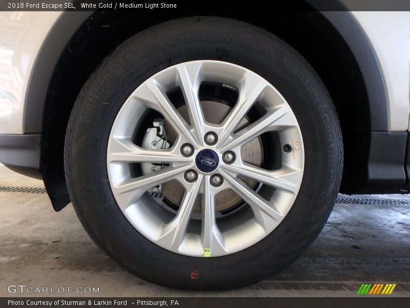 White Gold / Medium Light Stone 2018 Ford Escape SEL