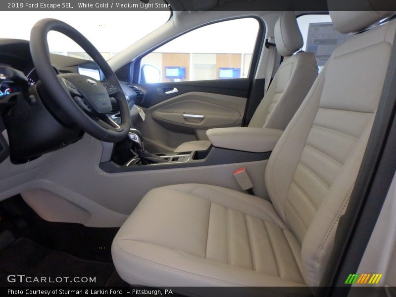 White Gold / Medium Light Stone 2018 Ford Escape SEL