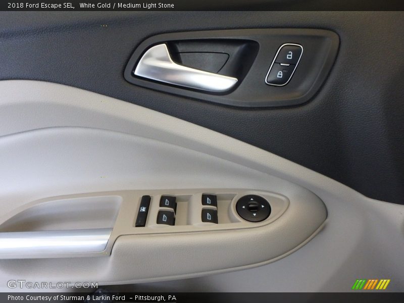 White Gold / Medium Light Stone 2018 Ford Escape SEL