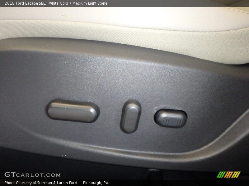 White Gold / Medium Light Stone 2018 Ford Escape SEL