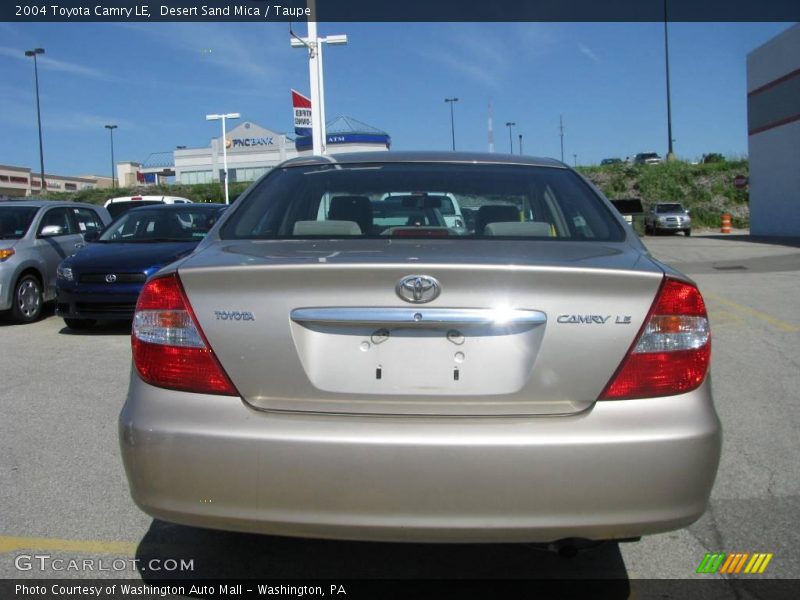 Desert Sand Mica / Taupe 2004 Toyota Camry LE
