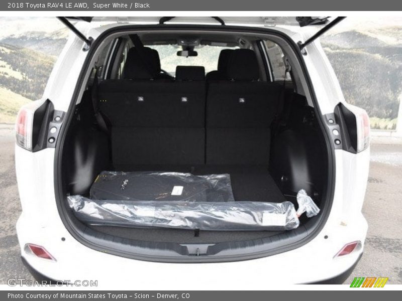 Super White / Black 2018 Toyota RAV4 LE AWD