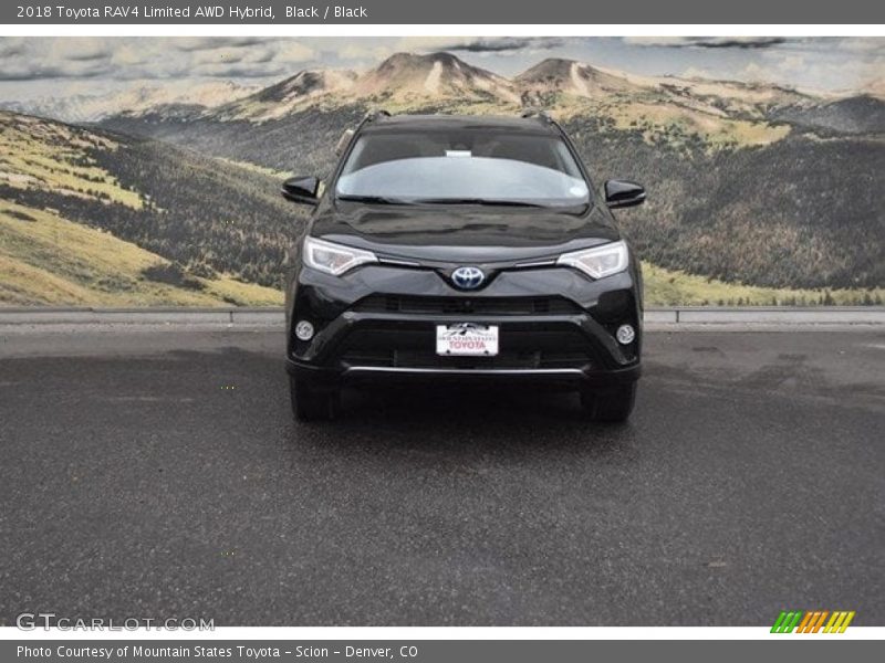 Black / Black 2018 Toyota RAV4 Limited AWD Hybrid