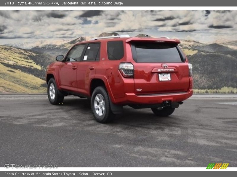 Barcelona Red Metallic / Sand Beige 2018 Toyota 4Runner SR5 4x4