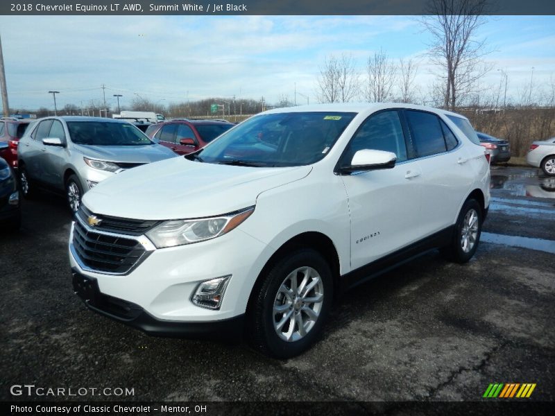 Summit White / Jet Black 2018 Chevrolet Equinox LT AWD