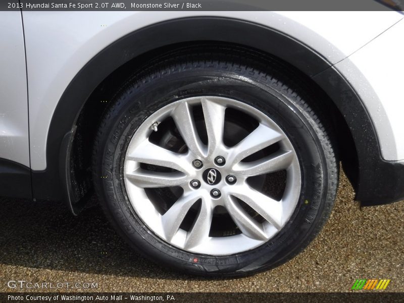Moonstone Silver / Black 2013 Hyundai Santa Fe Sport 2.0T AWD