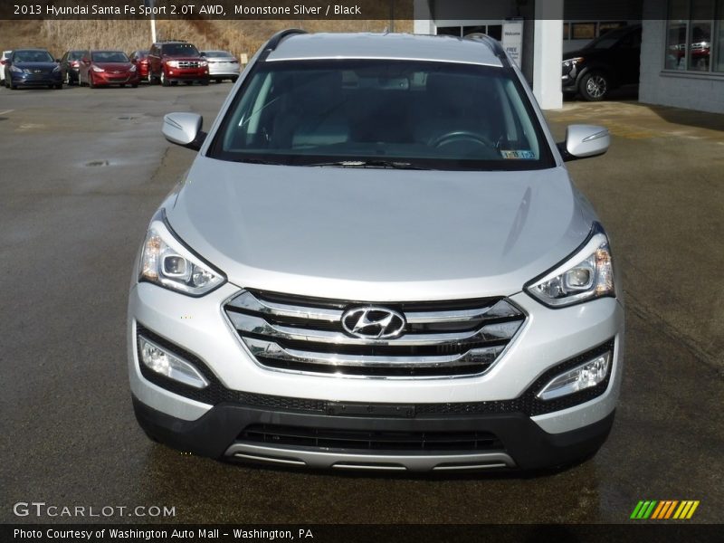 Moonstone Silver / Black 2013 Hyundai Santa Fe Sport 2.0T AWD
