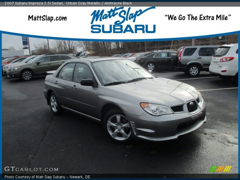 Urban Gray Metallic / Anthracite Black 2007 Subaru Impreza 2.5i Sedan