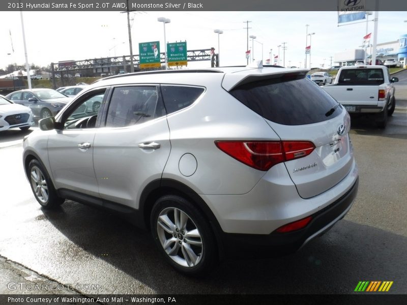 Moonstone Silver / Black 2013 Hyundai Santa Fe Sport 2.0T AWD