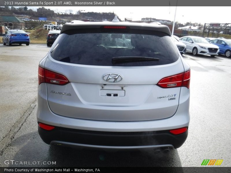 Moonstone Silver / Black 2013 Hyundai Santa Fe Sport 2.0T AWD