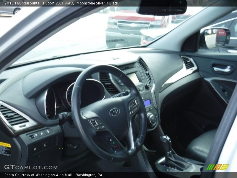 Moonstone Silver / Black 2013 Hyundai Santa Fe Sport 2.0T AWD
