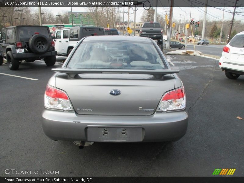 Urban Gray Metallic / Anthracite Black 2007 Subaru Impreza 2.5i Sedan