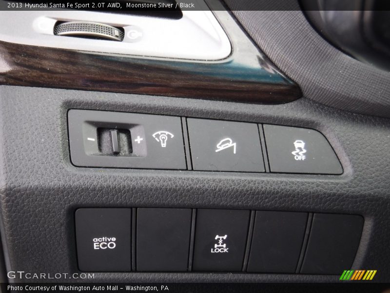 Moonstone Silver / Black 2013 Hyundai Santa Fe Sport 2.0T AWD