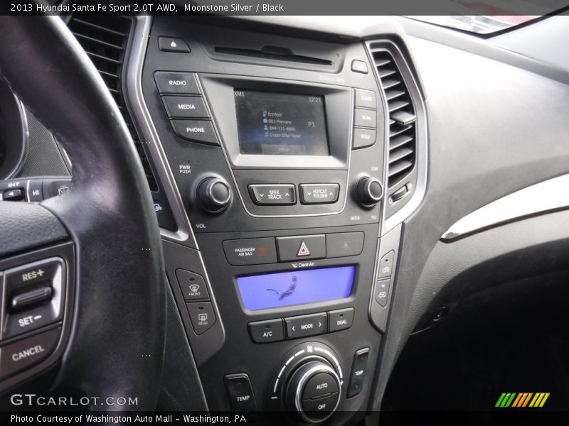 Moonstone Silver / Black 2013 Hyundai Santa Fe Sport 2.0T AWD