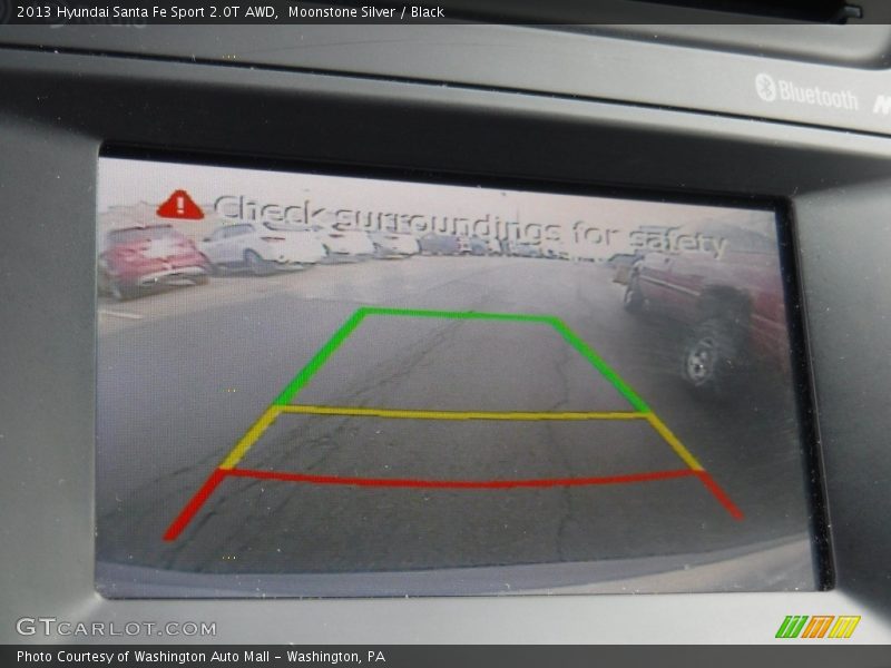 Moonstone Silver / Black 2013 Hyundai Santa Fe Sport 2.0T AWD