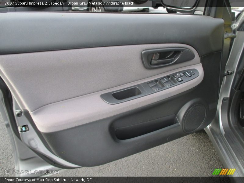 Urban Gray Metallic / Anthracite Black 2007 Subaru Impreza 2.5i Sedan