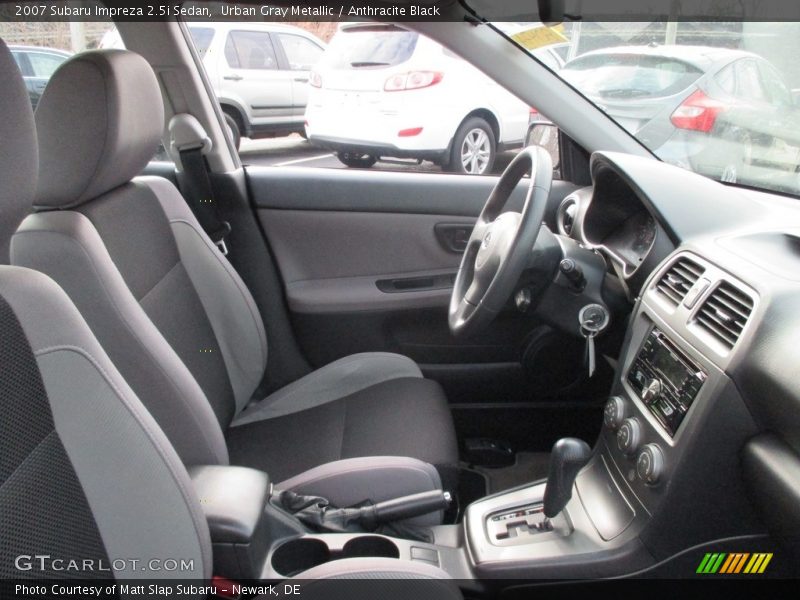 Urban Gray Metallic / Anthracite Black 2007 Subaru Impreza 2.5i Sedan