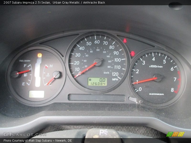Urban Gray Metallic / Anthracite Black 2007 Subaru Impreza 2.5i Sedan