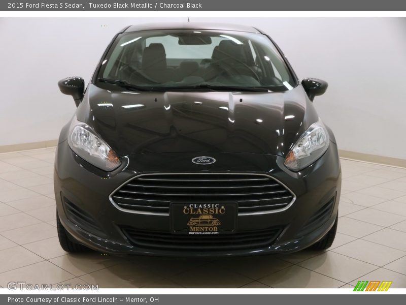 Tuxedo Black Metallic / Charcoal Black 2015 Ford Fiesta S Sedan