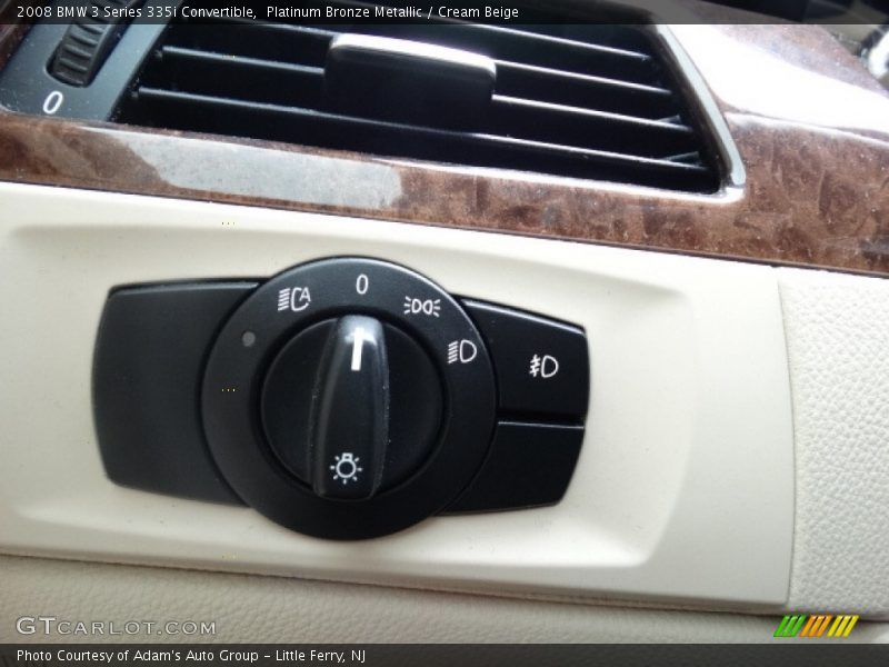 Platinum Bronze Metallic / Cream Beige 2008 BMW 3 Series 335i Convertible