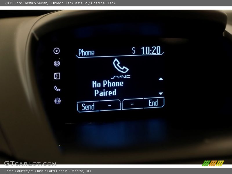 Tuxedo Black Metallic / Charcoal Black 2015 Ford Fiesta S Sedan