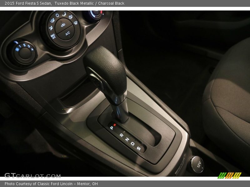 Tuxedo Black Metallic / Charcoal Black 2015 Ford Fiesta S Sedan