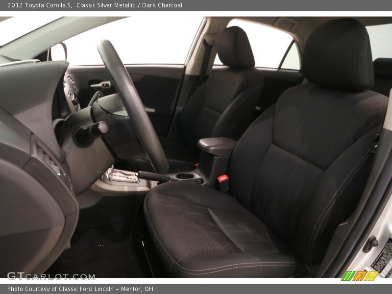 Classic Silver Metallic / Dark Charcoal 2012 Toyota Corolla S
