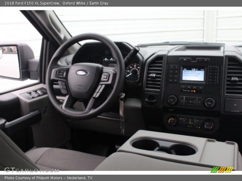 Oxford White / Earth Gray 2018 Ford F150 XL SuperCrew