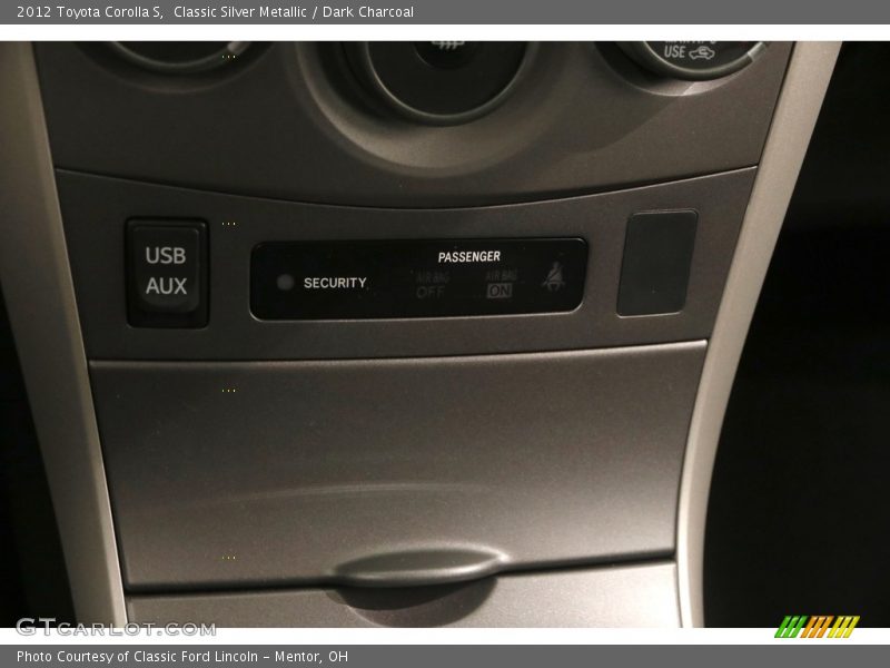 Classic Silver Metallic / Dark Charcoal 2012 Toyota Corolla S