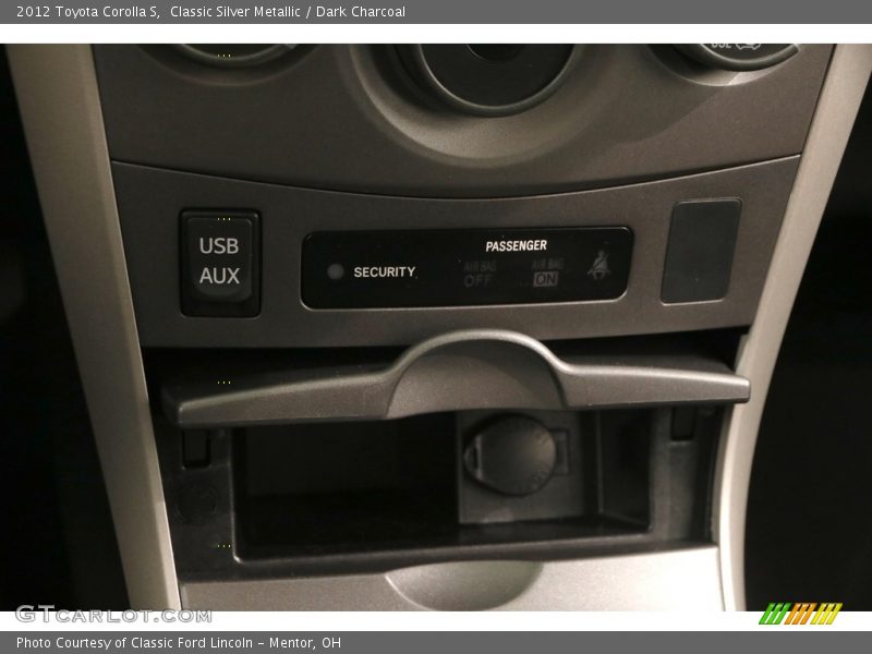 Classic Silver Metallic / Dark Charcoal 2012 Toyota Corolla S