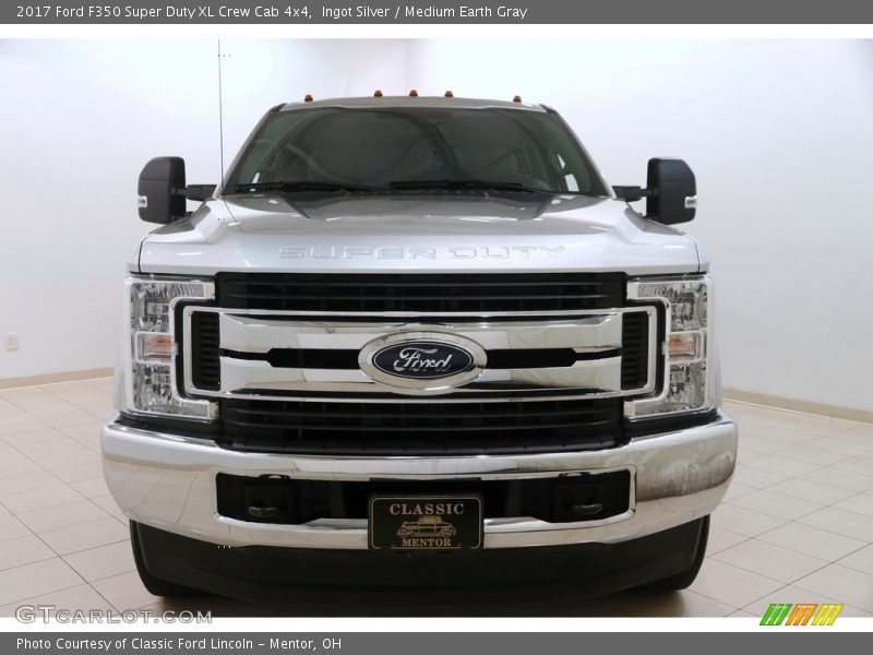 Ingot Silver / Medium Earth Gray 2017 Ford F350 Super Duty XL Crew Cab 4x4